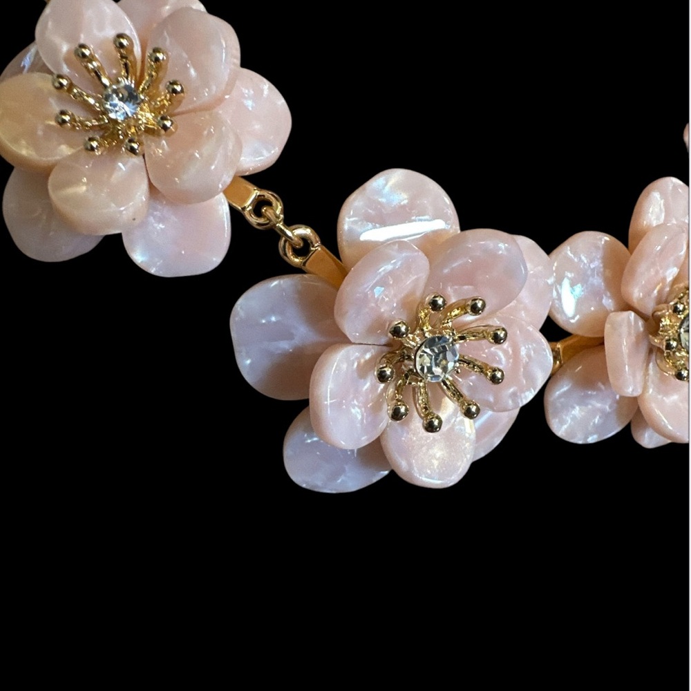Lilly Pulitzer Pink Floral Necklace Set - Picture 3 of 6